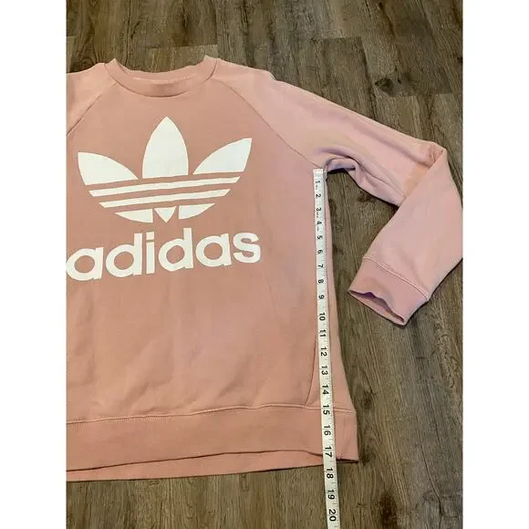 Adidas Womens Pink Oversized Sweatshirt Size Medium - Picture 8 of 9
